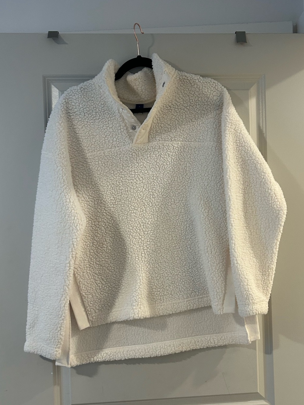 Old Navy Sherpa 1/4 Button Sweatshirt